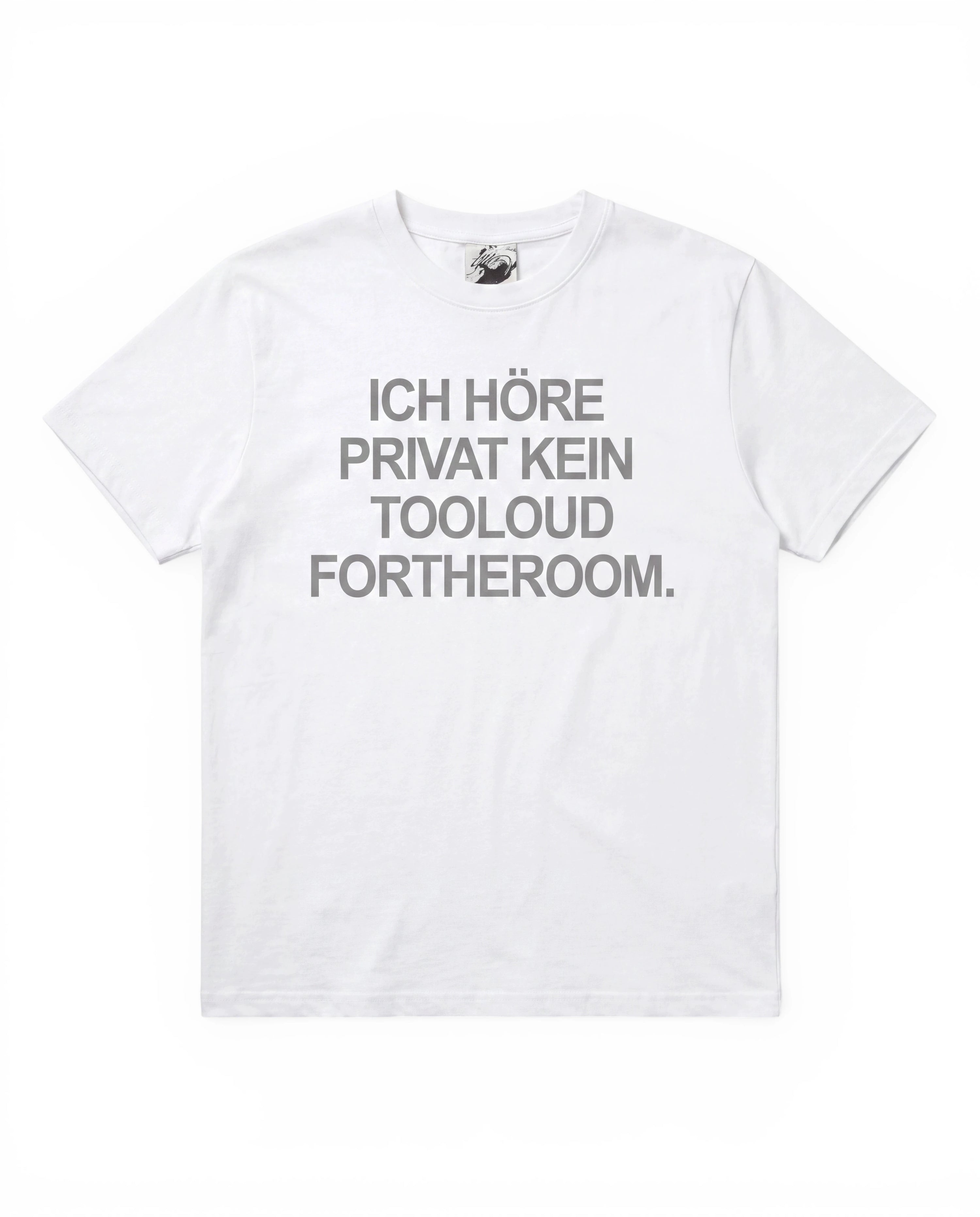 tooloud - T-Shirt "privat" - weiss